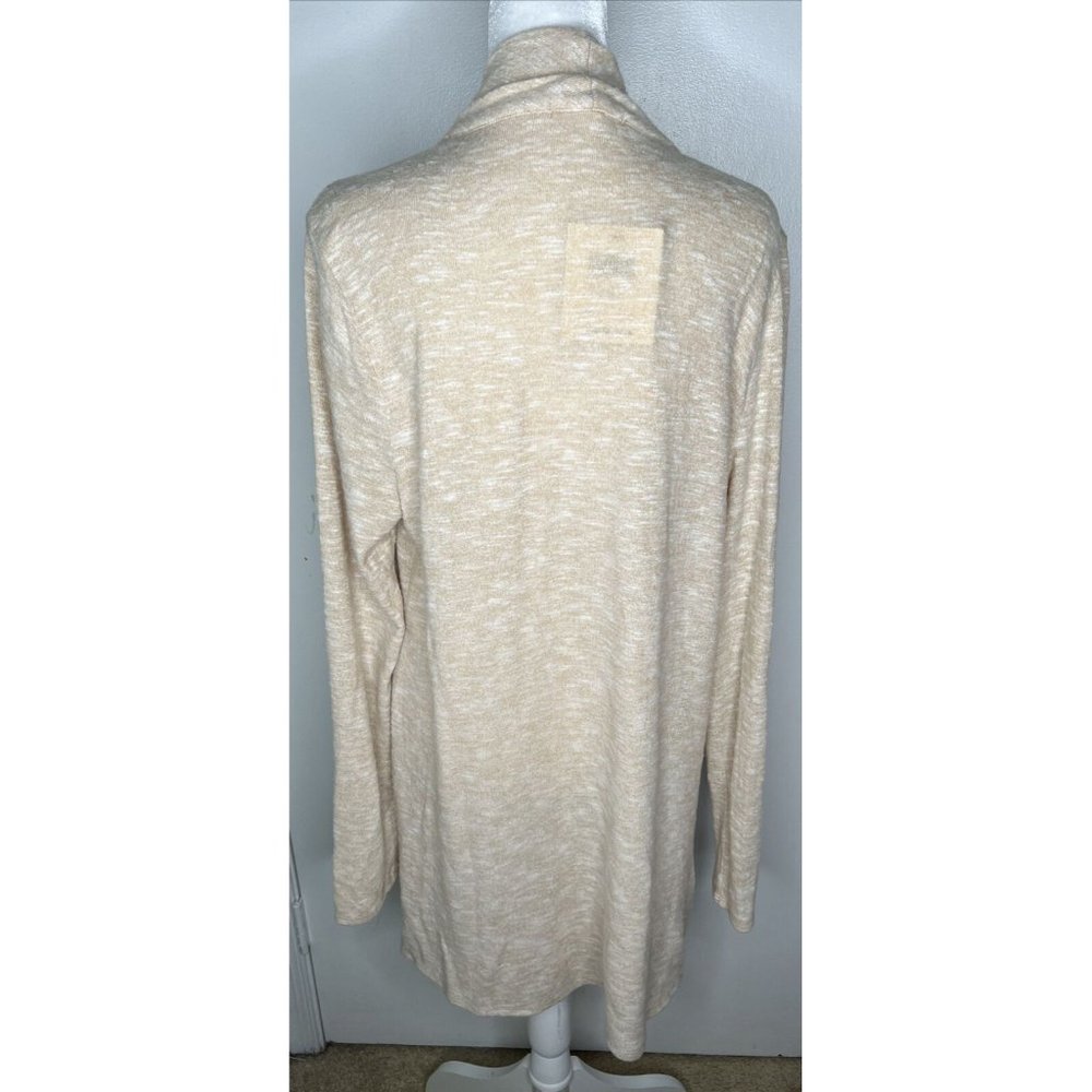 89th And Madison L Oatmeal Boho Open Front Cardigan NWT New - Picture 5 of 8